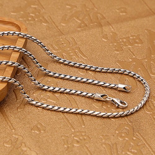 2 mm Men's Sterling Silver Snake Chain 18”-30”