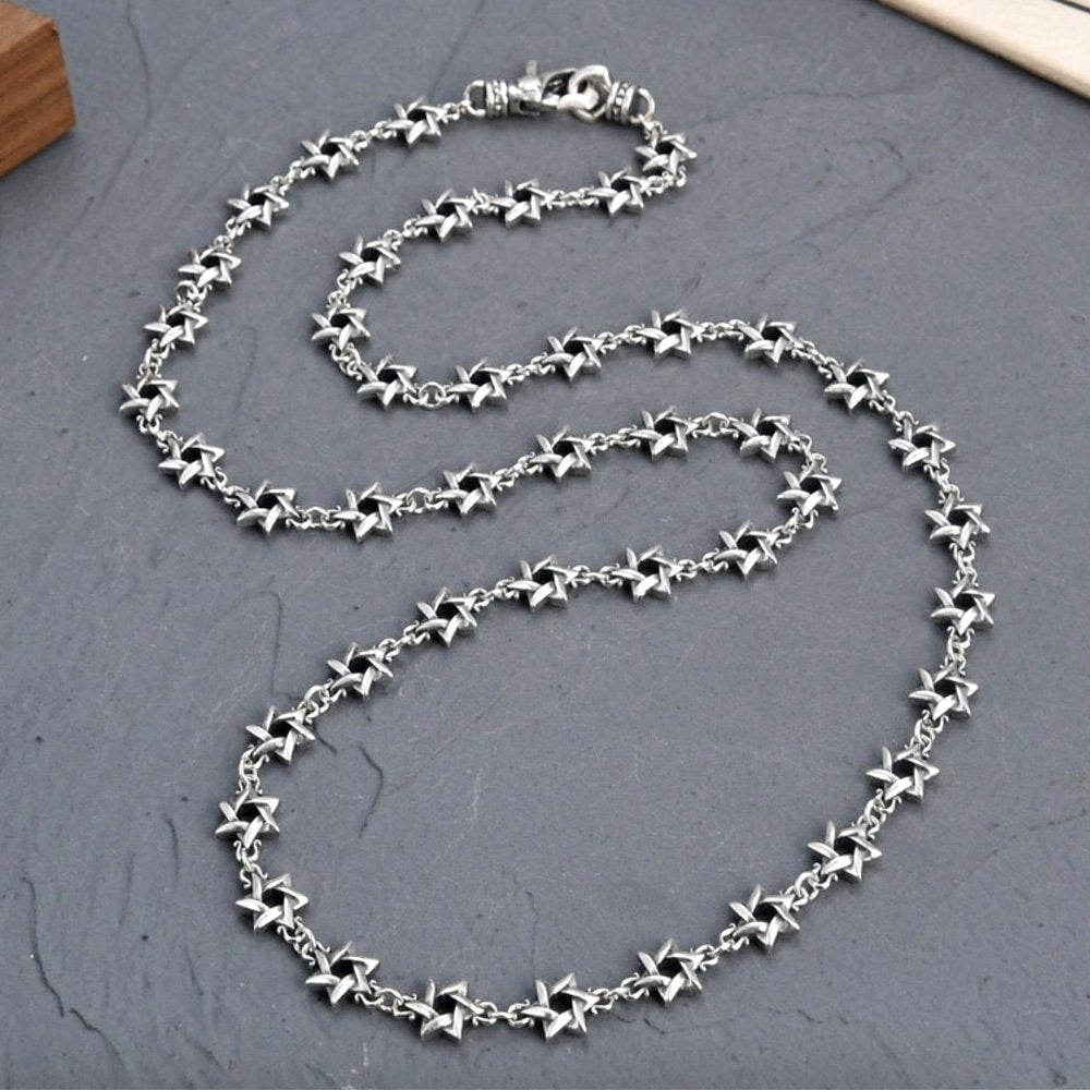 Men's Sterling Silver Star of David Chain 18"-24"