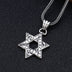 Men's Sterling Silver Star of David Necklace