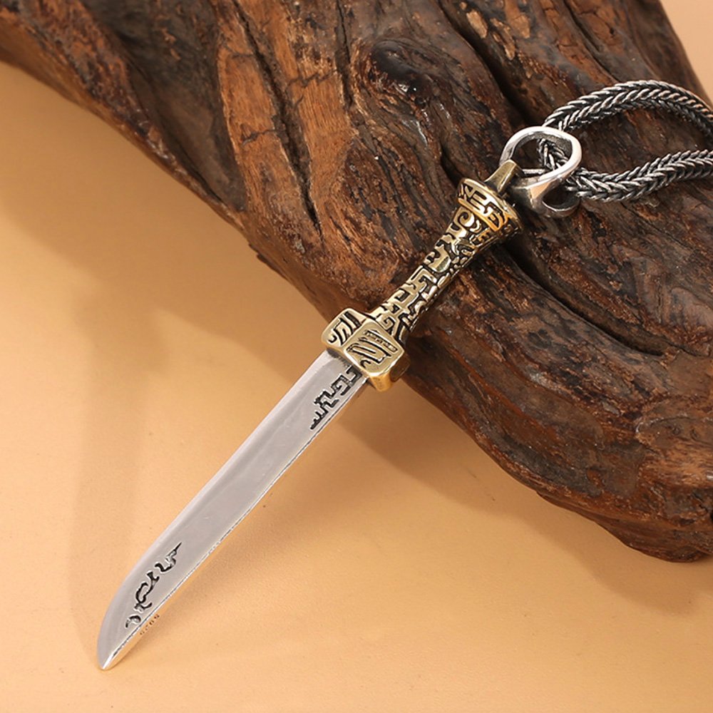 Men's Sterling Silver Sword Necklace