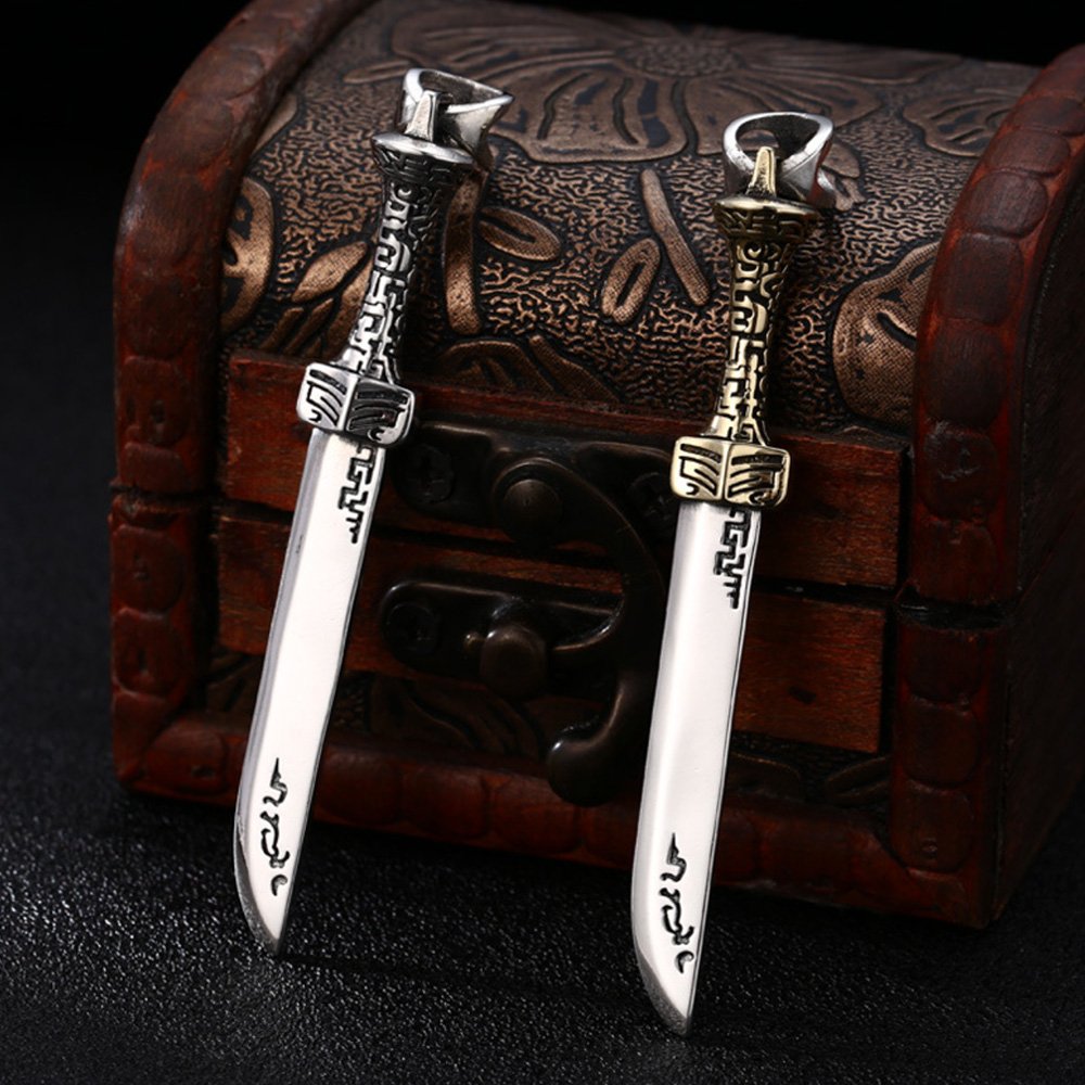 Men's Sterling Silver Sword Necklace