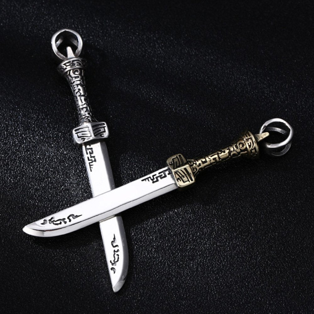 Men's Sterling Silver Sword Necklace