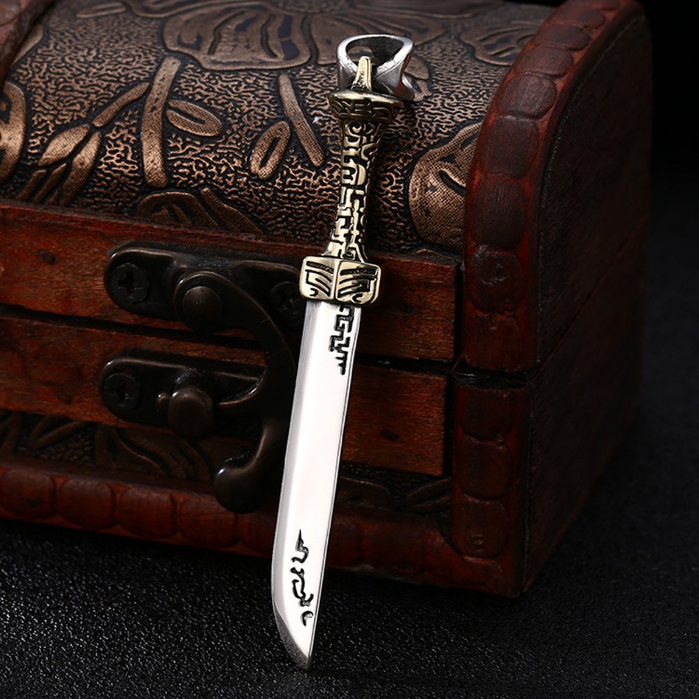 Men's Sterling Silver Sword Necklace