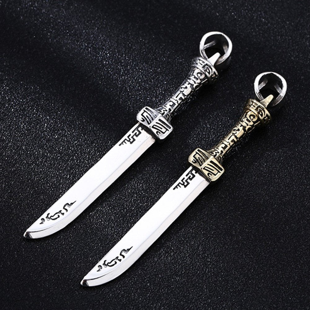 Men's Sterling Silver Sword Necklace