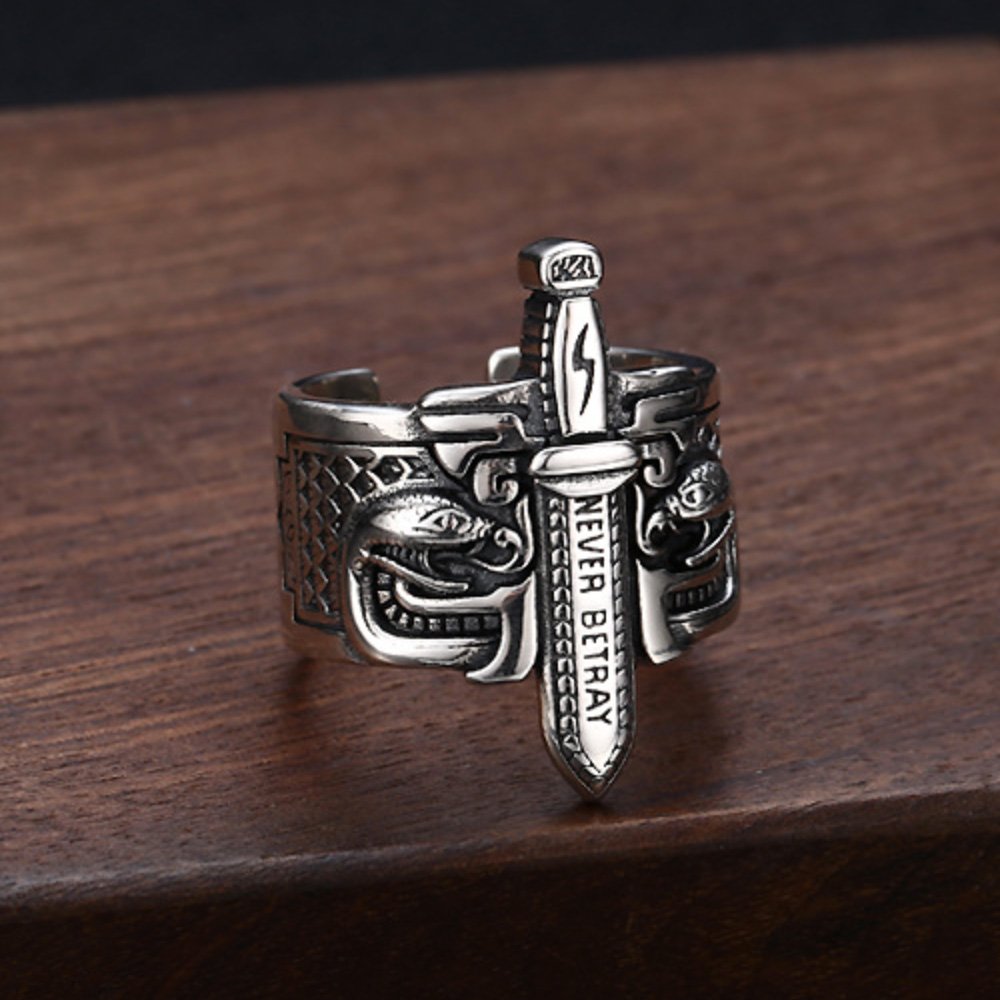 Men's Sterling Silver Sword Ring