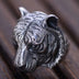 Men's Sterling Silver Tiger Head Ring