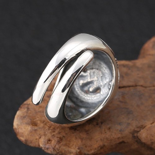 Men's Sterling Silver Totem Ring