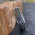 Men's Sterling Silver Tire Pattern Spinner Ring