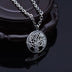 Men's Sterling Silver Tree of Life Pendant Necklace