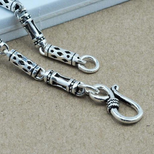 4 mm Men's Sterling Silver Tube Chain 18"-24"