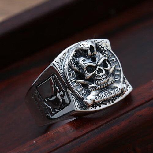 Men's Sterling Silver US Army Sniper Ring