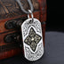 Men's Sterling Silver Vajra Tag Necklace