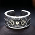 Men's Sterling Silver Vajra Wide Ring