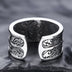 Men's Sterling Silver Vajra Wide Ring