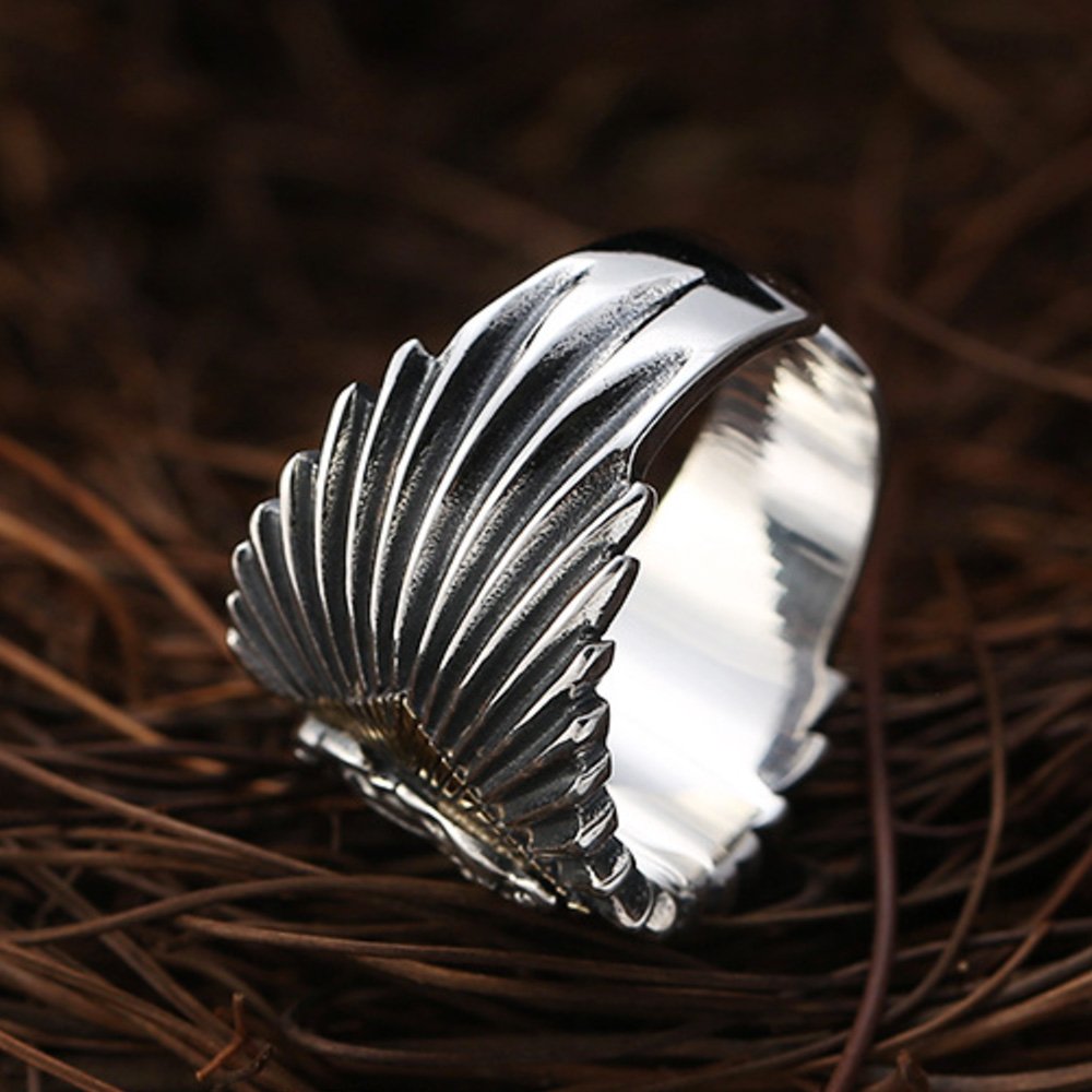 Men's Sterling Silver Virgin Mary Ring