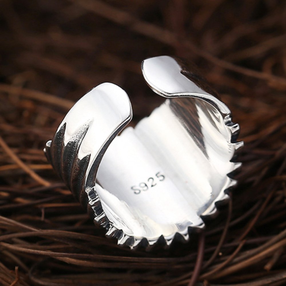 Men's Sterling Silver Virgin Mary Ring