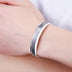 Men's Sterling Silver Zigzag Pattern Cuff Bracelet