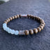 Men’s Sandalwood and Jadeite Jade Bead Bracelet