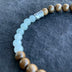 Men’s Sandalwood and Jadeite Jade Bead Bracelet