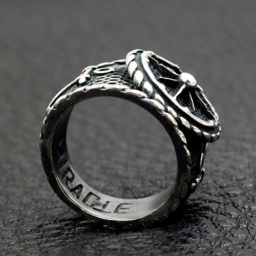 Men's Sterling Silver Anchor Ring
