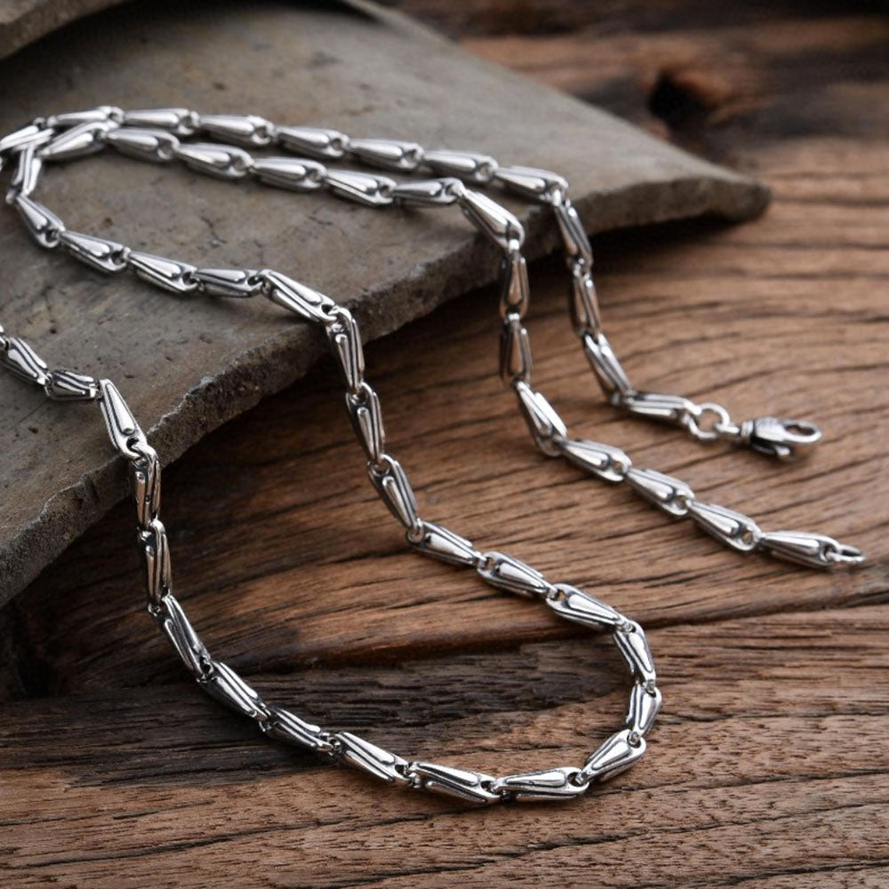 Men's Sterling Silver Bar Chain