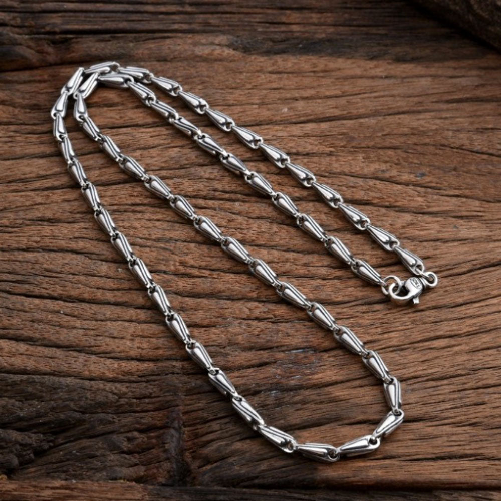 Men's Sterling Silver Bar Chain