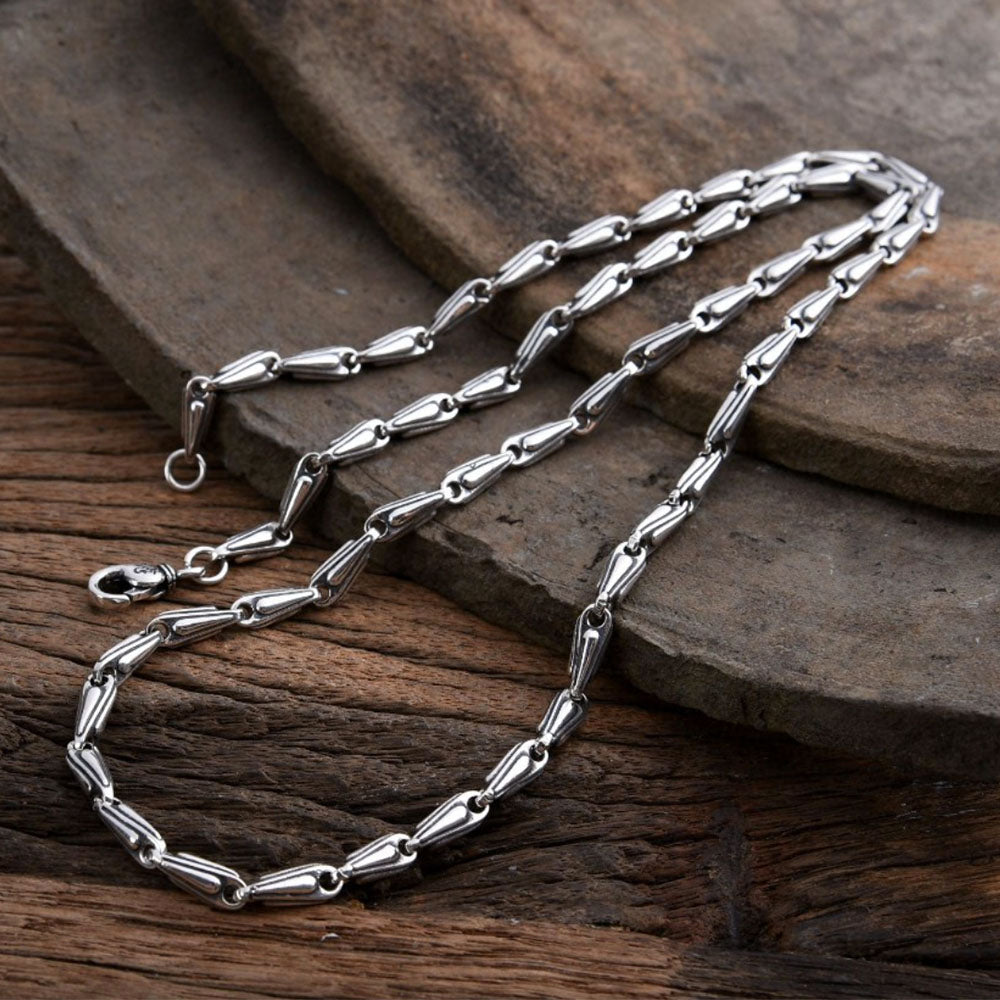 Men's Sterling Silver Bar Chain