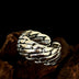 Men’s Sterling Silver Braided Armor Ring