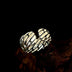 Men’s Sterling Silver Braided Armor Ring