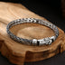 Men’s Sterling Silver Braided Wheat Chain Bracelet