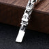 Men’s Sterling Silver Byzantine Chain ID Bracelet