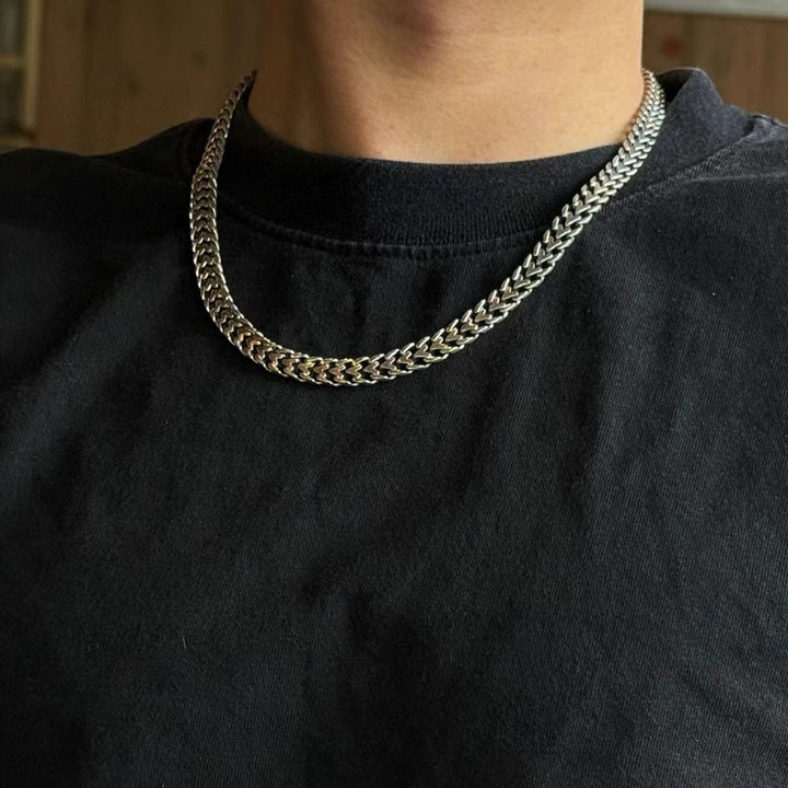 Men’s Sterling Silver Chevron Chain