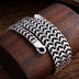 Mens Sterling Silver Chevron Chain