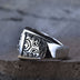 Men’s Sterling Silver Cross Signet Ring
