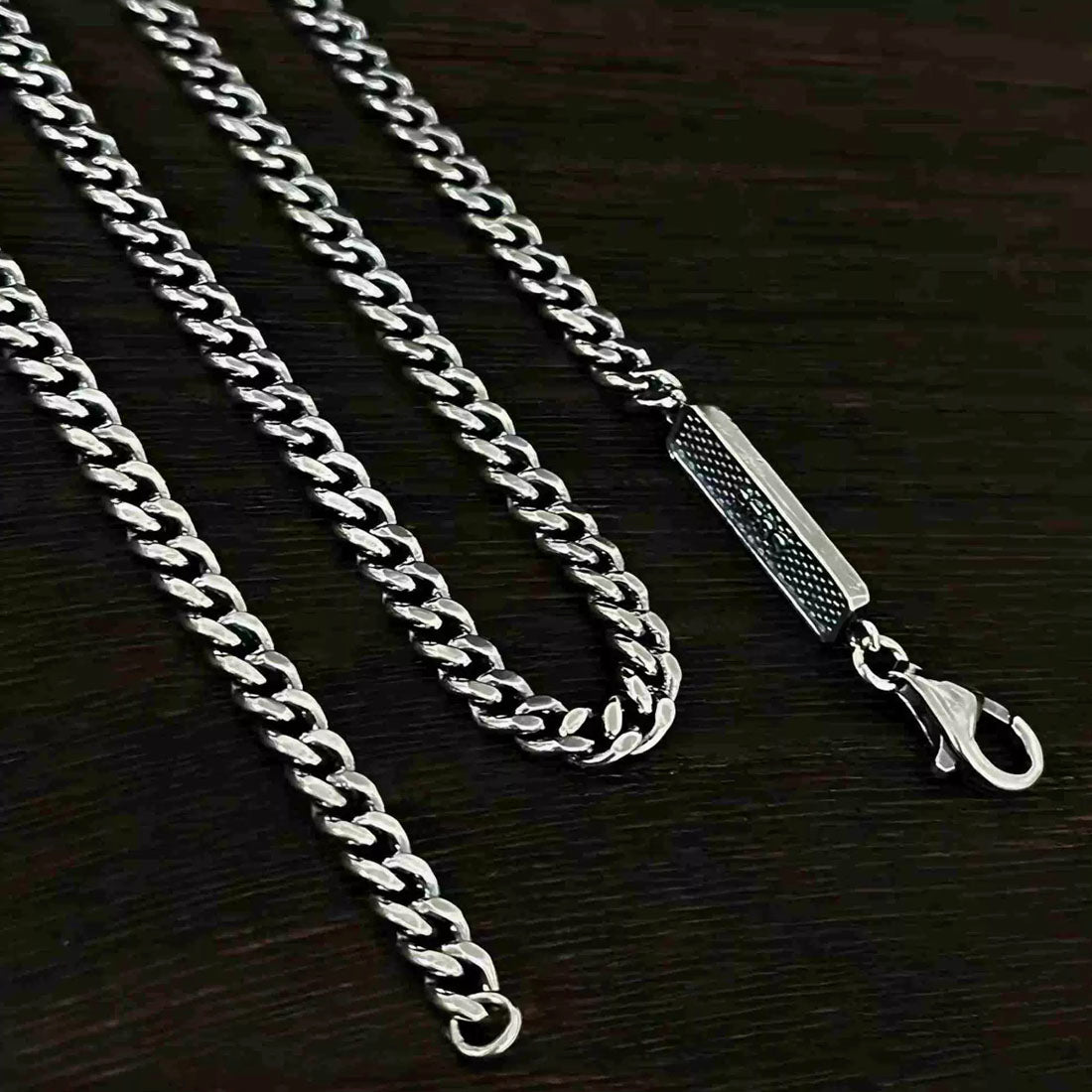 Men's Sterling Silver Cuban Link Chain 4mm