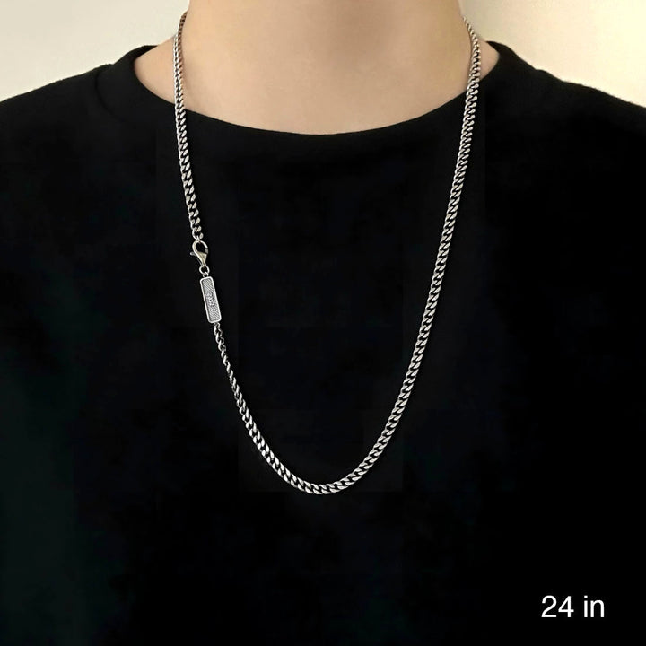 Men's Sterling Silver Cuban Link Chain 4mm