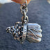 Men's Sterling Silver Destiny Fist Necklace