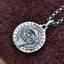 Mens Sterling Silver Eye of Horus Roulette Necklace