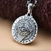 Mens Sterling Silver Eye of Horus Roulette Necklace