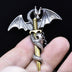 Men's Sterling Silver Flying Dragon Sword Necklace