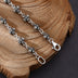 Men’s Sterling Silver Gothic Cross Link Chain 20"-24"