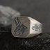 Men’s Sterling Silver  Anubis Signet Ring