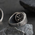 Men’s Sterling Silver Horus & Anubis Signet Ring