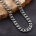 Men's Sterling Silver Ivy Pattern Cuban Link Chain
