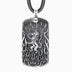 Men's Sterling Silver Lion King Tag Pendant Necklace