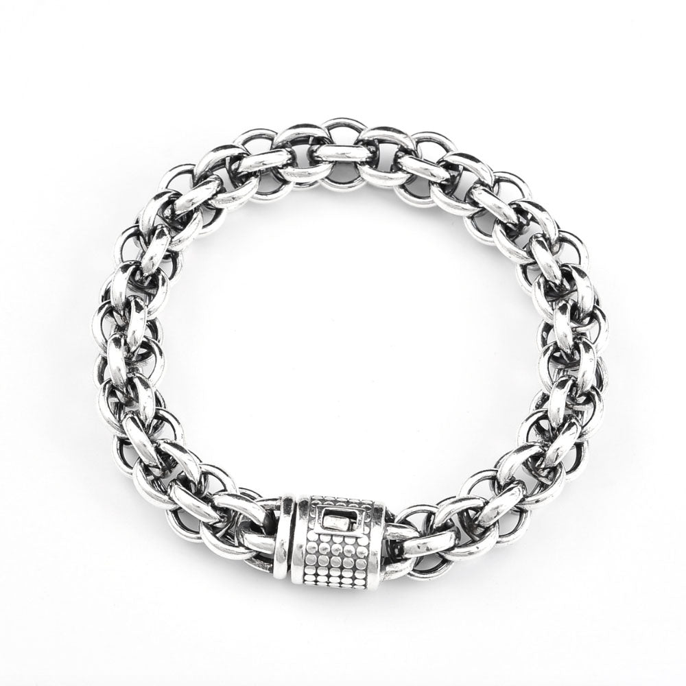 Men's Sterling Silver Multi-Link Chain Bracelet