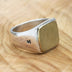 Men’s Sterling Silver Square Signet Ring