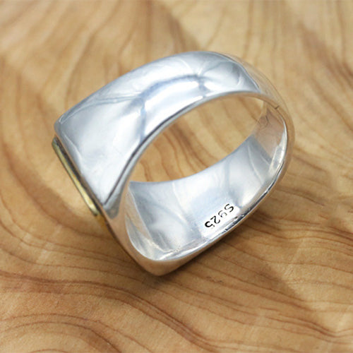 Men’s Sterling Silver Square Signet Ring