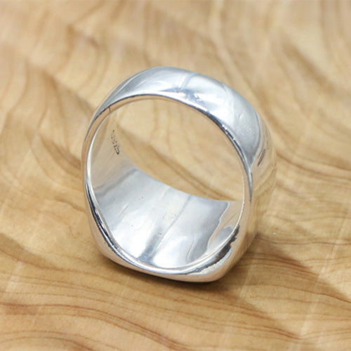 Men’s Sterling Silver Square Signet Ring
