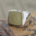 Men’s Sterling Silver Square Signet Ring
